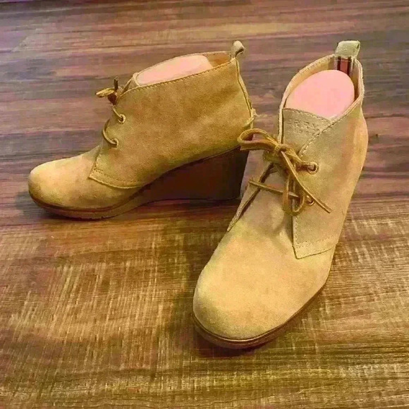 Sperry Harlow Wedge Chukka Bootie Tan Sz 8.5 - Picture 11 of 12